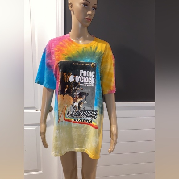 La DETRESSE Tropicali Panic O' Clock Mania Tee Shirt Size XL - Picture 3 of 4